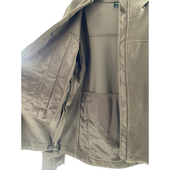 Condor Nine Line Tactical 601 Mens Alpha Micro Fleece Jacket Size M Brown - Picture 8 of 10